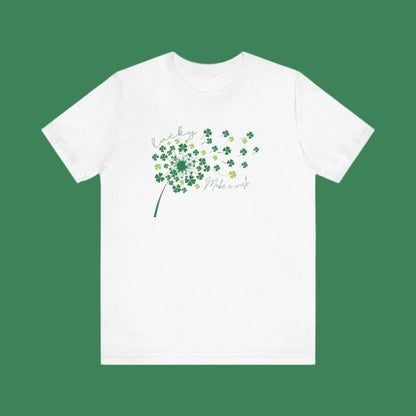 Make a wish Lucky Clover Relaxed fit Tee
