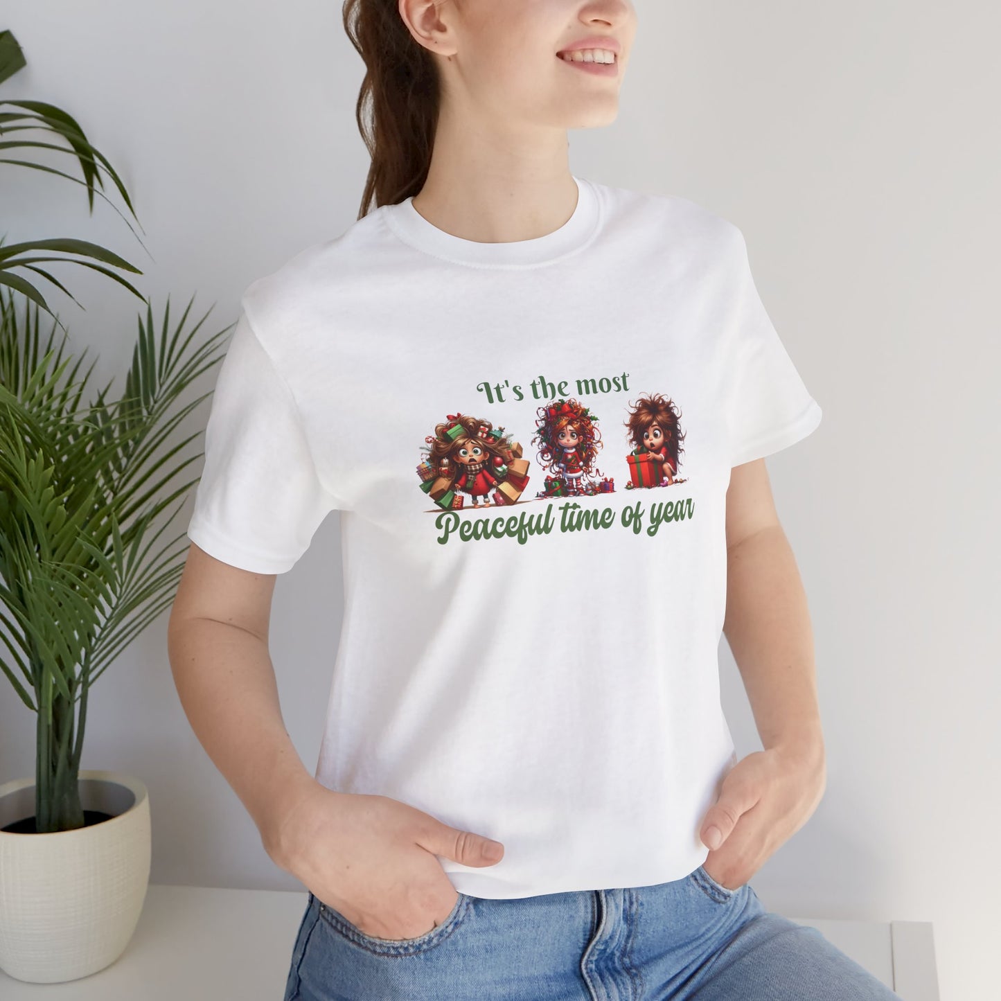ITs the most peaceful time of year, Festive Christmas Tee, Holiday T-Shirt, Unisex Short Sleeve Shirt, Casual Holiday Apparel, Gift for Christmas Lovers, It's the Most [...]
