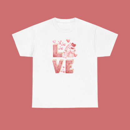 Stacked "Love" Cupcake Tee