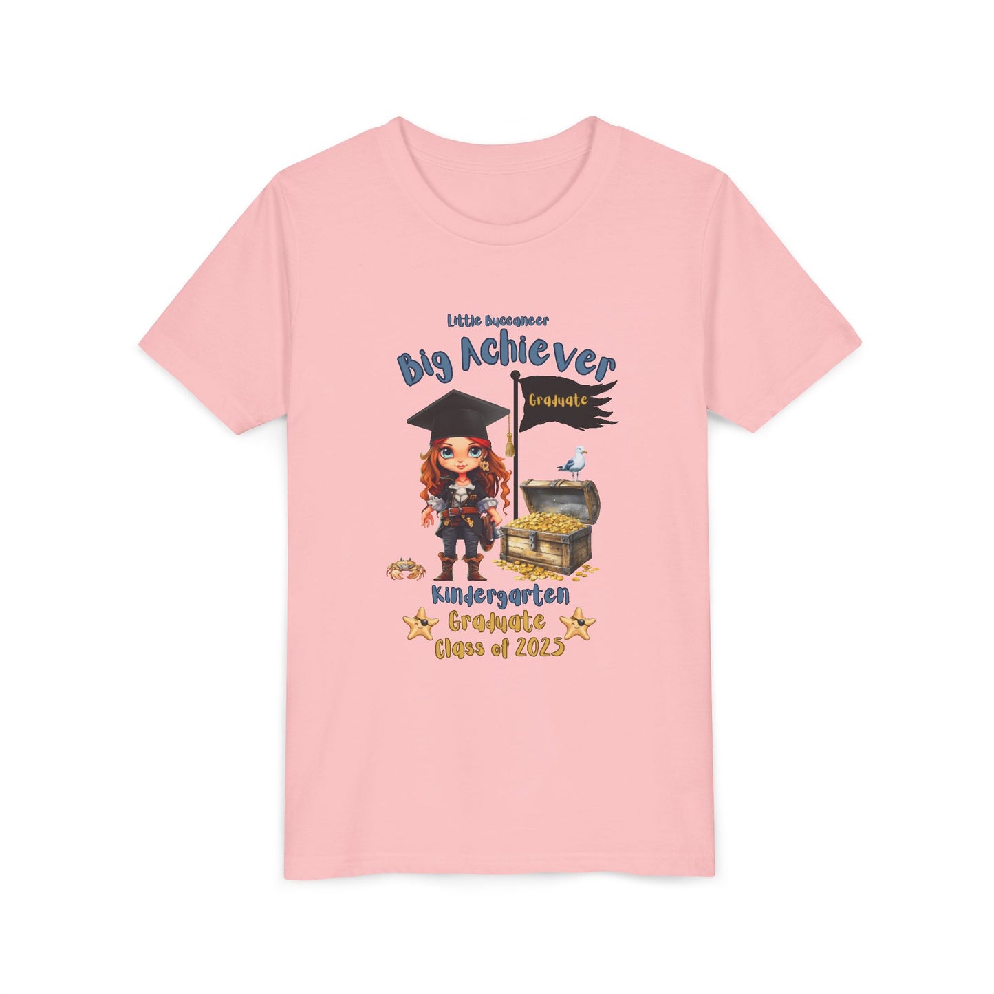 Little Buccaneer, Big Achiever! Kindergarten Graduate Tee – Girl Pirate, Class of 2025 Big Achiever Kindergarten Grad Shirt | Fun School Celebration Apparel, Kid's Graduation Gift, [...]