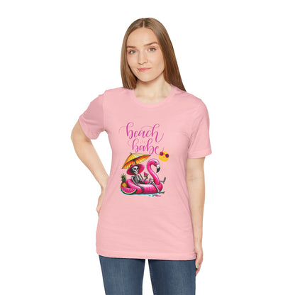 Beach Babe Skeleton Soakin Up Sunshine tee