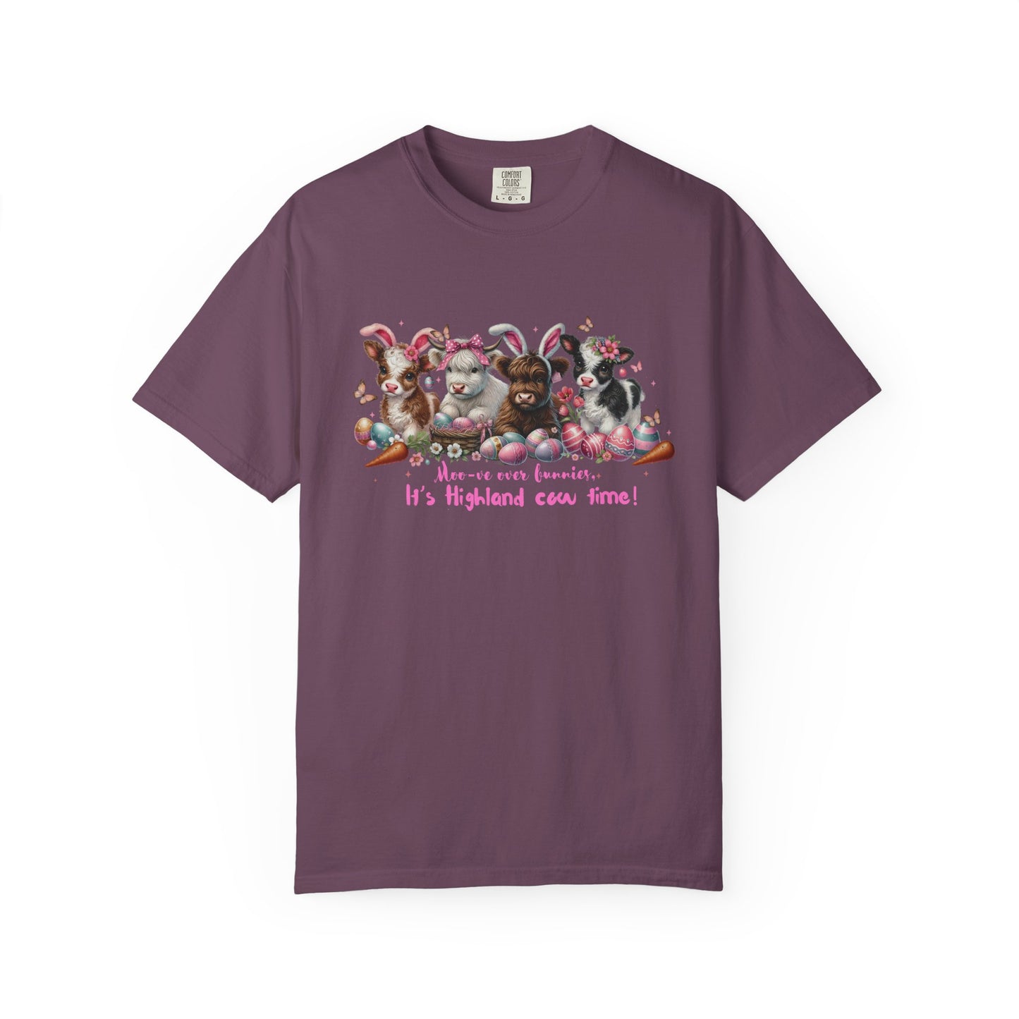 Moo-ve over Bunnies "It's Highland Cow Time!" | Unisex Tee