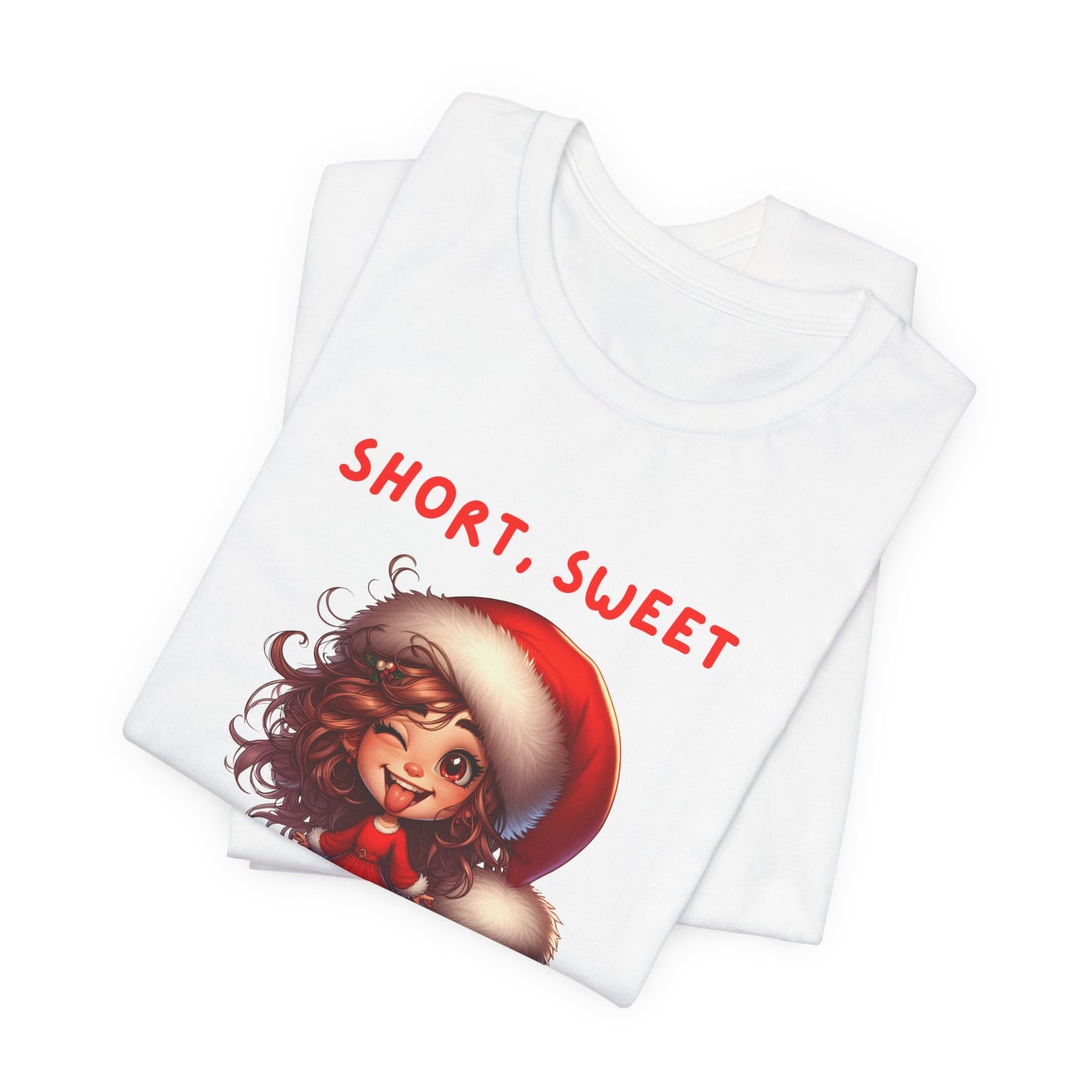 Short & Sweet Sassy Elf Holiday Tee