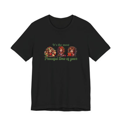 ITs the most peaceful time of year, Festive Christmas Tee, Holiday T-Shirt, Unisex Short Sleeve Shirt, Casual Holiday Apparel, Gift for Christmas Lovers, It's the Most [...]
