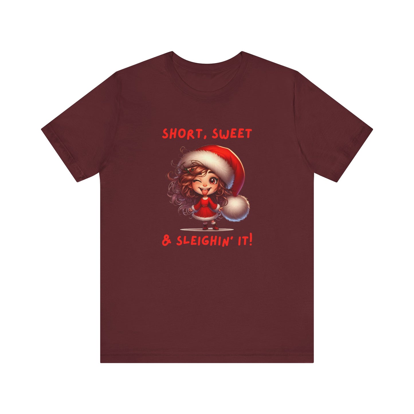 Short & Sweet Sassy Elf Holiday Tee