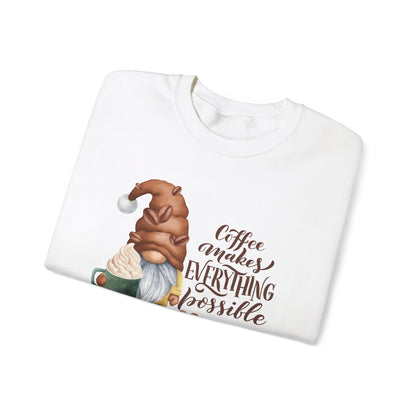 "Coffee Makes Everything Possible" Sweater