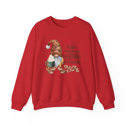 "Coffee Makes Everything Possible" Sweater