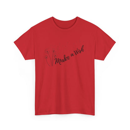 Make a Wish T-shirt, dandelion seeds tee