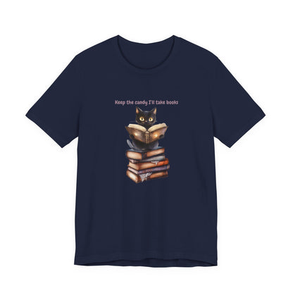 Keep the Candy, Ill Take Books Funny Halloween Book Lover tee