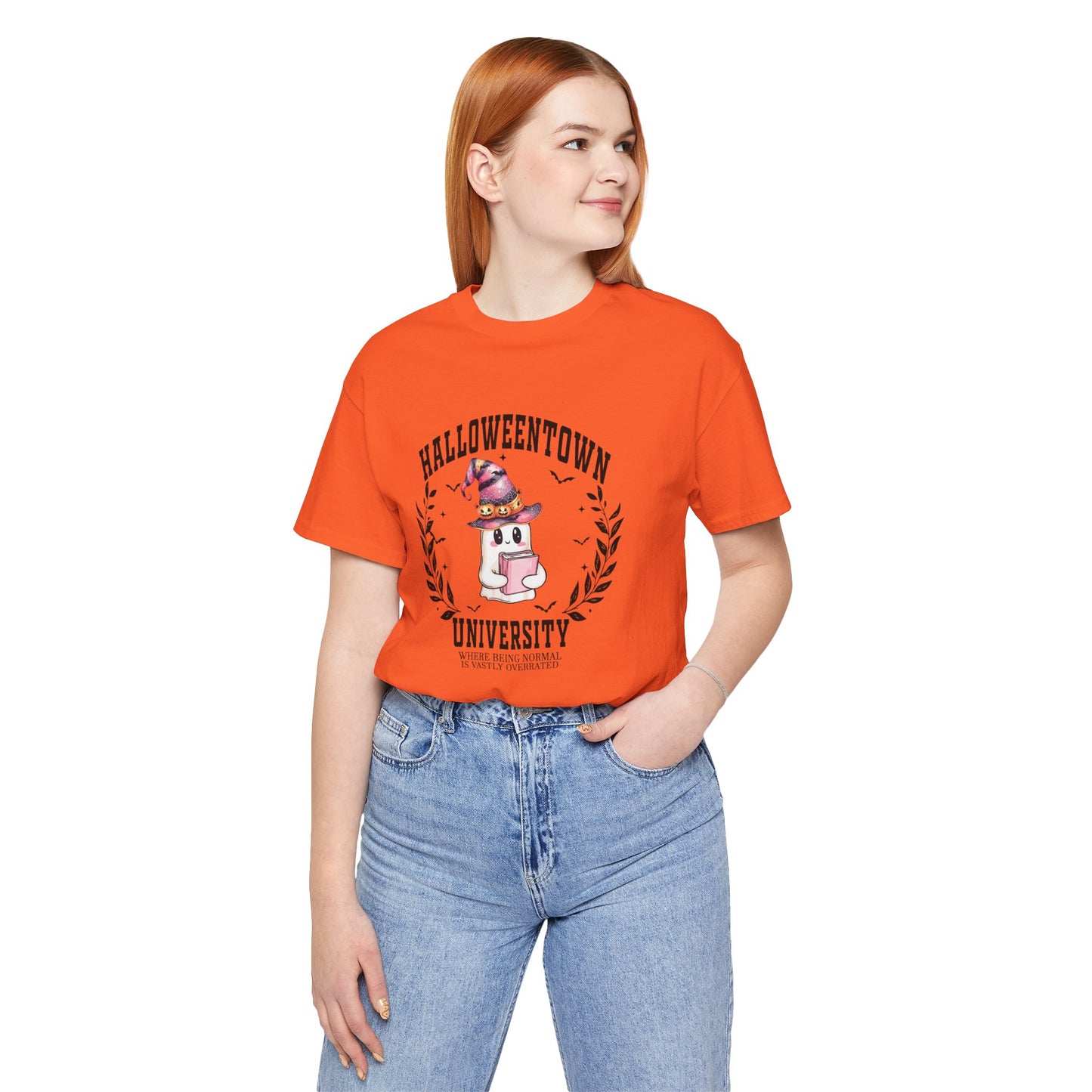 Halloweentown University Ghost Tee Cute, Quirky Proudly Not Normal Halloween T-Shirt, Unisex Tee, Perfect for Halloween Parties, Costume