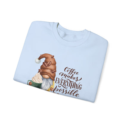"Coffee Makes Everything Possible" Sweater