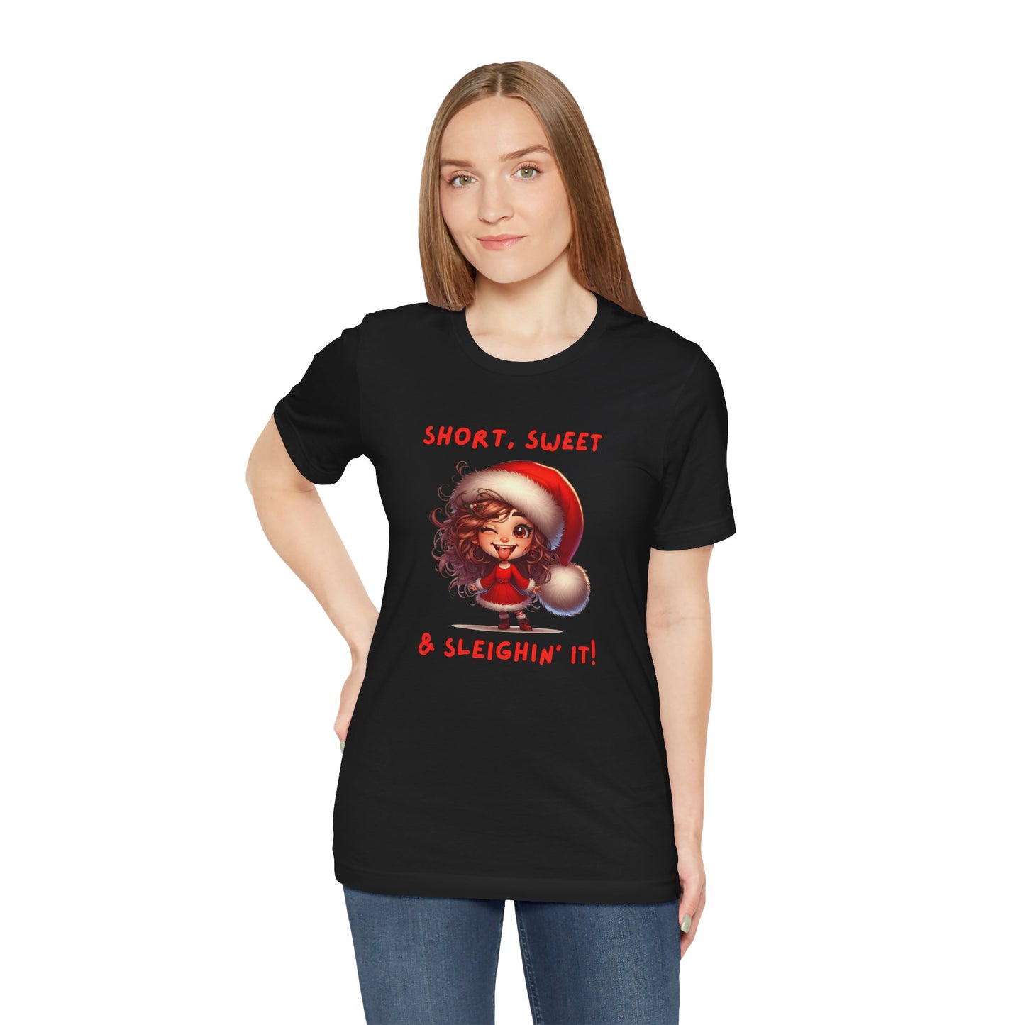 Short & Sweet Sassy Elf Holiday Tee