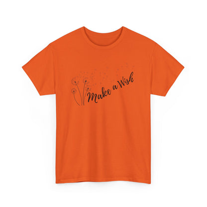 Make a Wish T-shirt, dandelion seeds tee