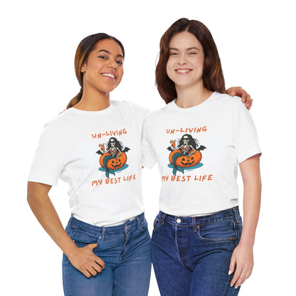 Un-Living My Best Life Skeleton Mermaid Sassy Tee