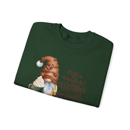 "Coffee Makes Everything Possible" Sweater
