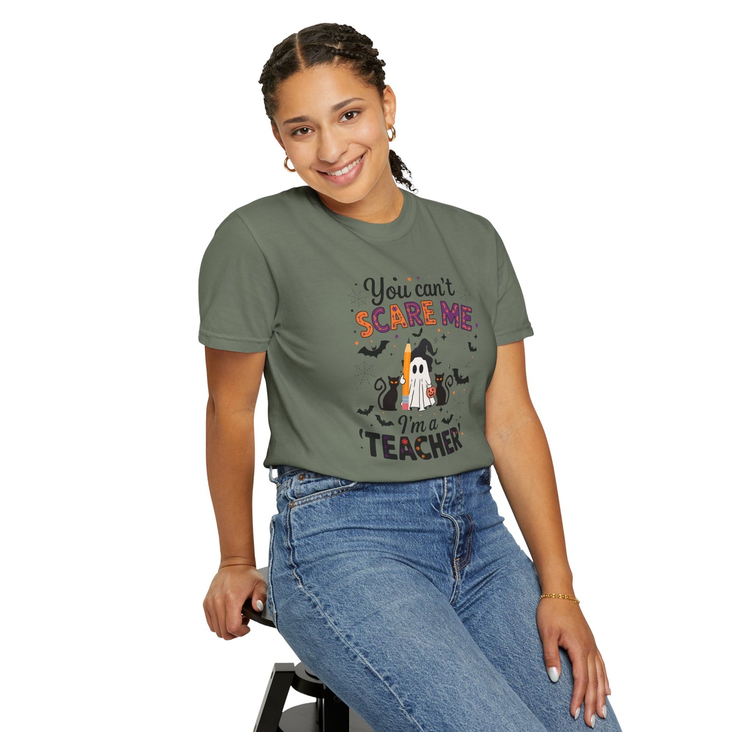 Spooky Teacher T-Shirt - Perfect for Halloween, Teacher Gifts, Classroom Party, Unisex Apparel, Fun Teaching Gear, Ghostly Humor