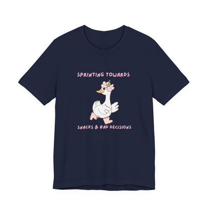 Sprinting towards snacks and bad decisions Playful Goose Tee