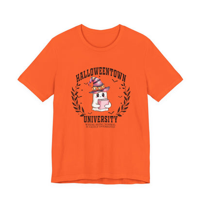 Halloweentown University Ghost Tee Cute, Quirky Proudly Not Normal Halloween T-Shirt, Unisex Tee, Perfect for Halloween Parties, Costume