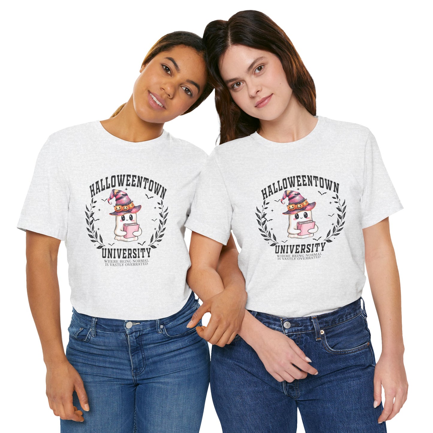 Halloweentown University Ghost Tee Cute, Quirky Proudly Not Normal Halloween T-Shirt, Unisex Tee, Perfect for Halloween Parties, Costume