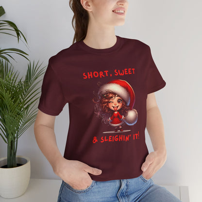 Short & Sweet Sassy Elf Holiday Tee